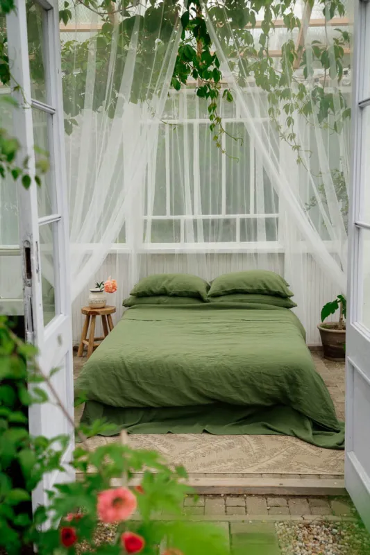 Linen Duvet Cover Set (3 pcs) made by Son de Flor