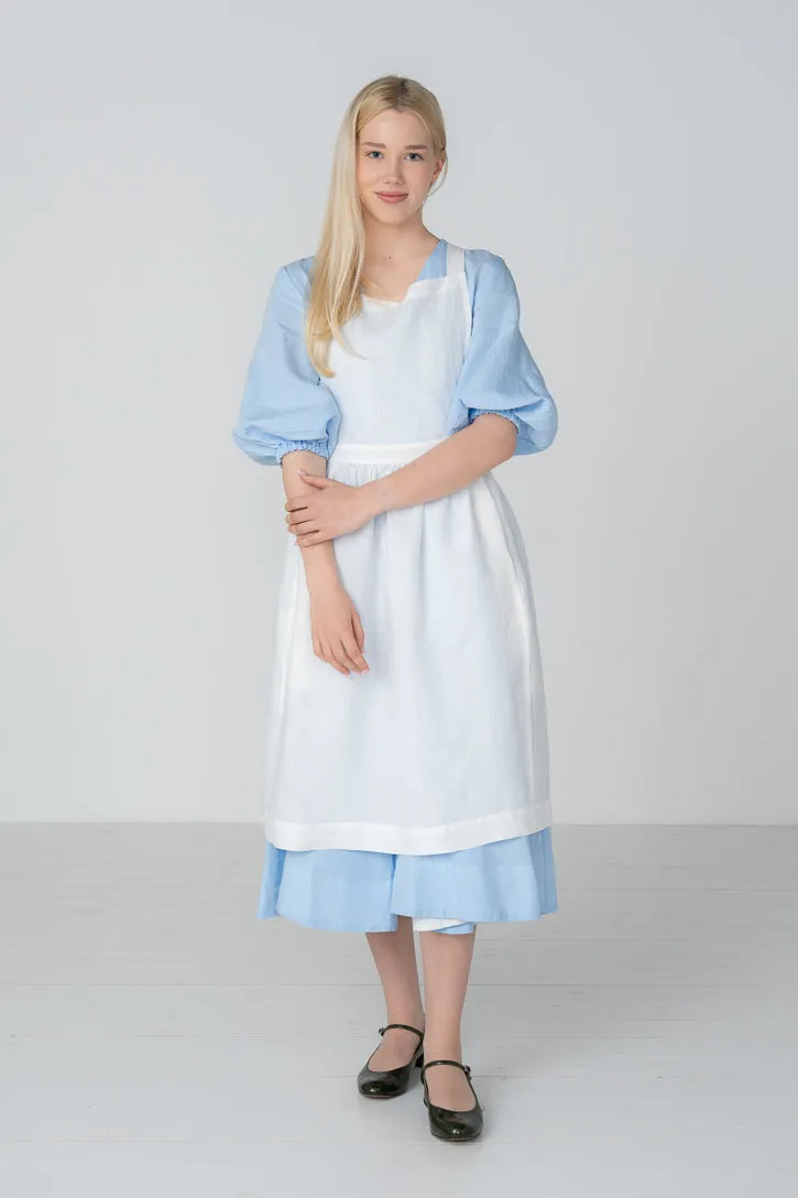 Pinafore – Cross-Back Linen Apron sold by Son de Flor