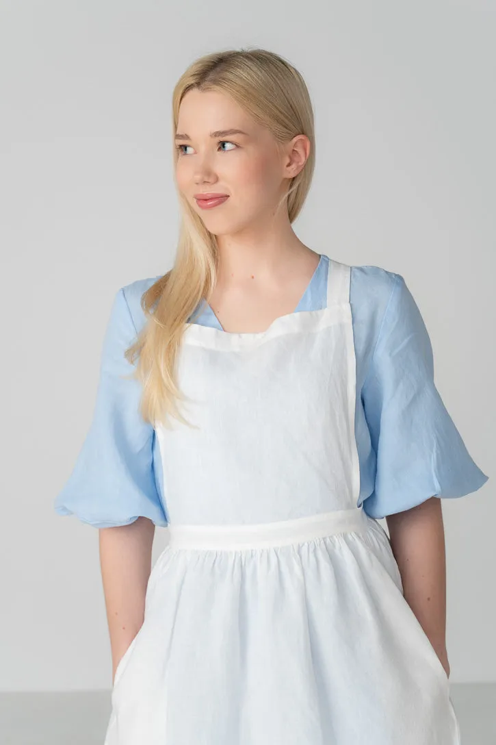 Pinafore – Cross-Back Linen Apron sold by Son de Flor product image thumbnail 2