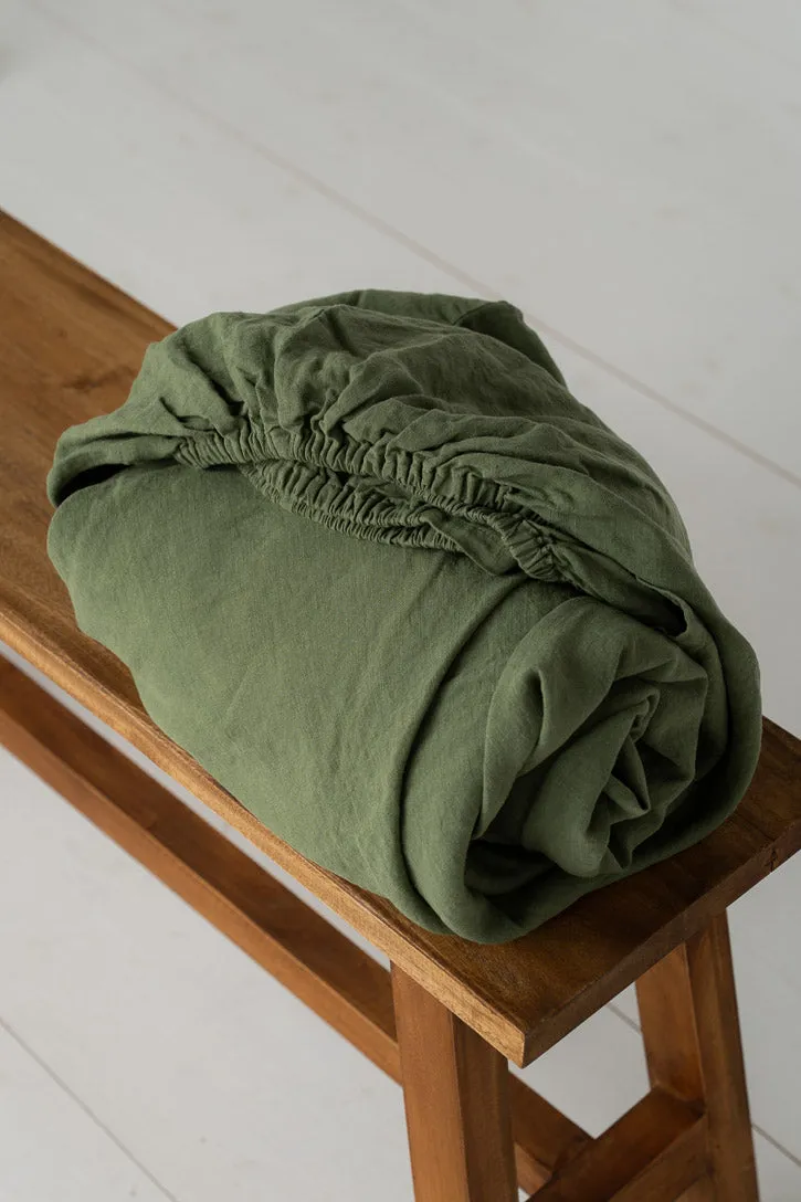 Linen Fitted Sheet sold by Son de Flor product image thumbnail 2