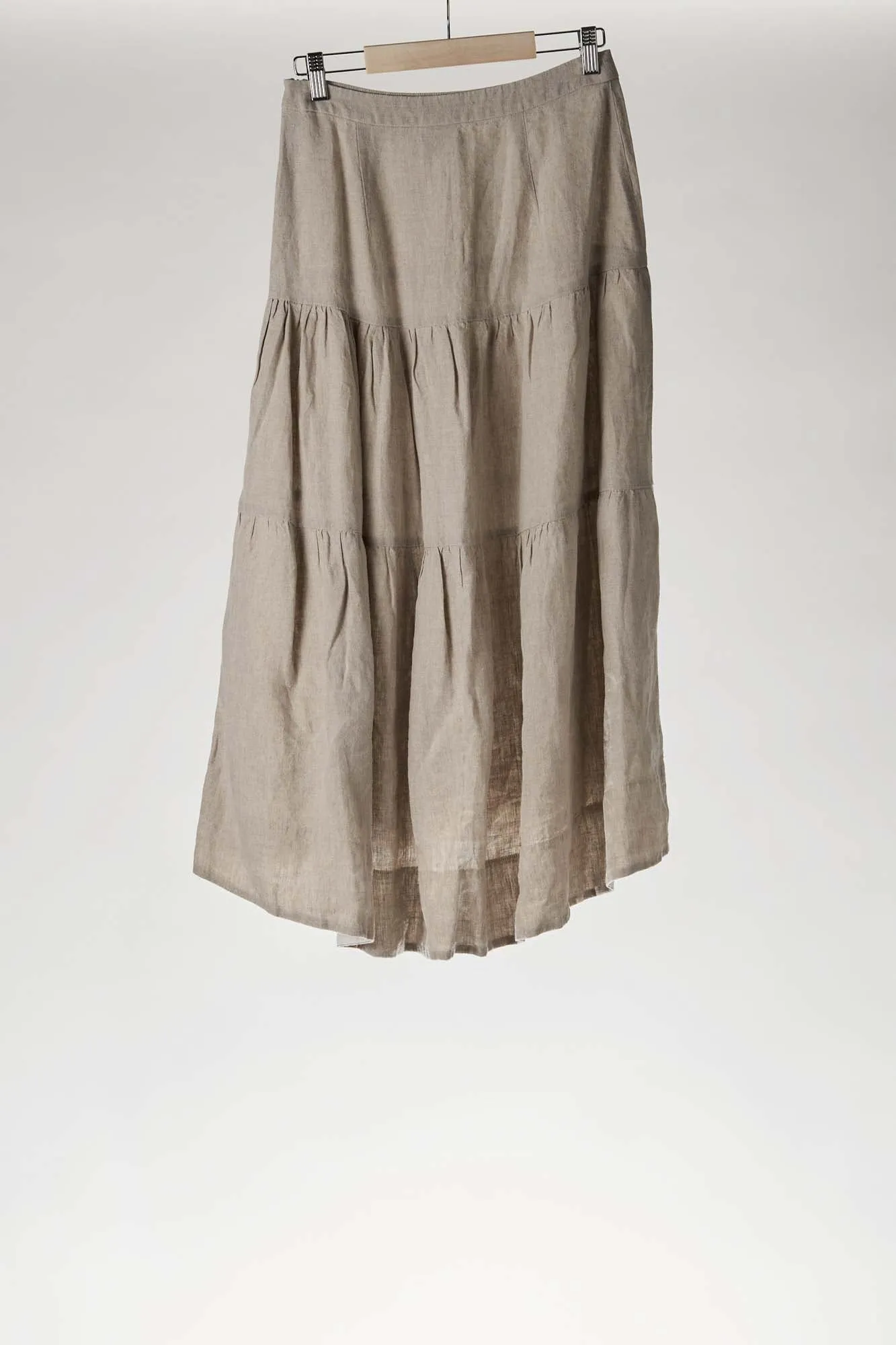 Tiered skirt, Natural Linen sold by Son de Flor