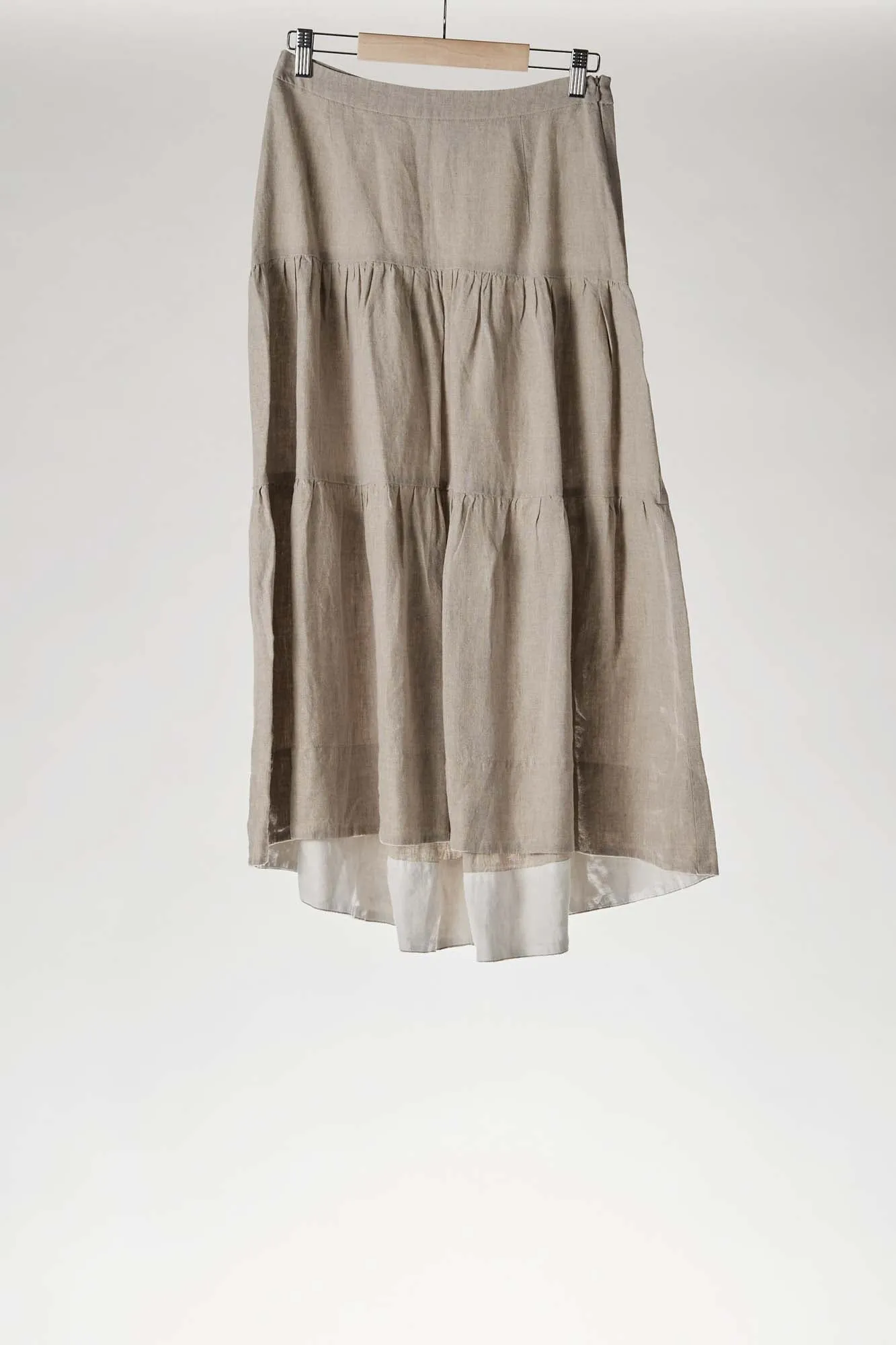 Tiered skirt, Natural Linen sold by Son de Flor product image thumbnail 2