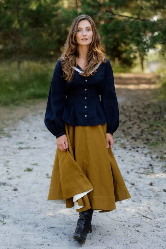 Wrap – Full-Circle Linen Skirt made by Son de Flor