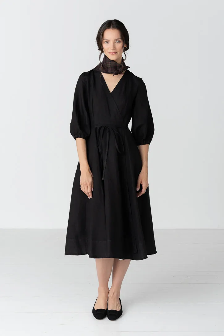 Gaia - Linen Wrap Dress sold by Son de Flor