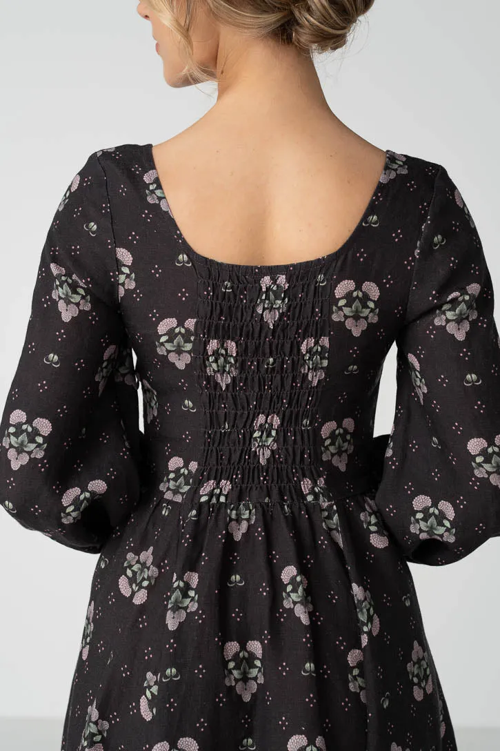 Carmen – Linen Midi Dress with Long Sleeves sold by Son de Flor product image thumbnail 4