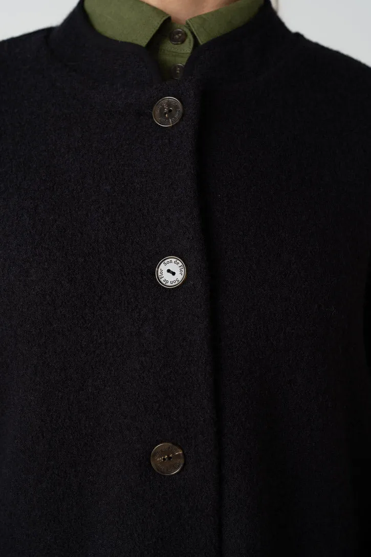 Classic – Virgin Wool Coat with Thumbhole Sleeves sold by Son de Flor product image thumbnail 3