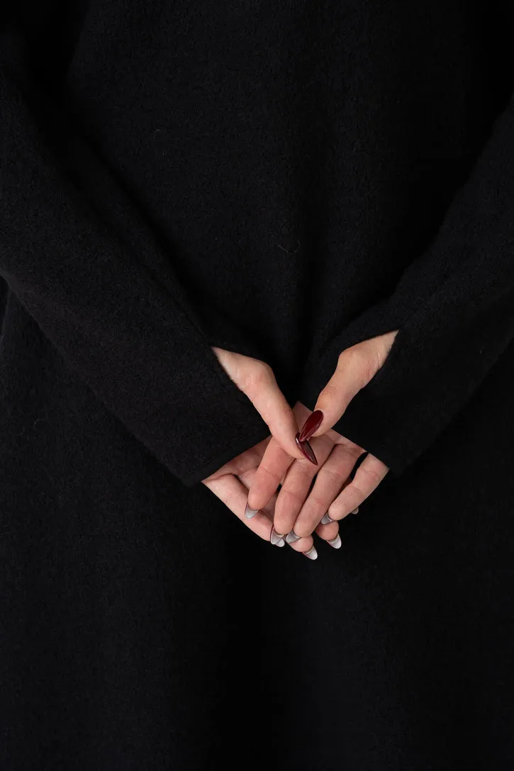 Classic – Virgin Wool Coat with Thumbhole Sleeves sold by Son de Flor product image thumbnail 4