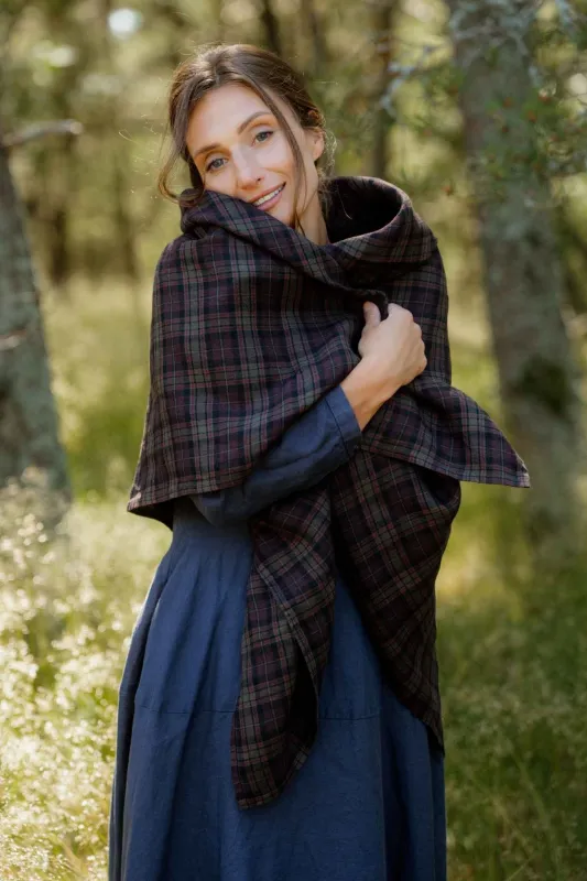 Palisandra – Linen Square Scarf made by Son de Flor