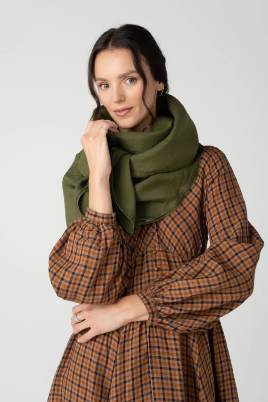 Palisandra – Linen Square Scarf made by Son de Flor