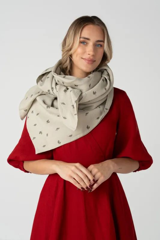 Palisandra – Linen Square Scarf made by Son de Flor