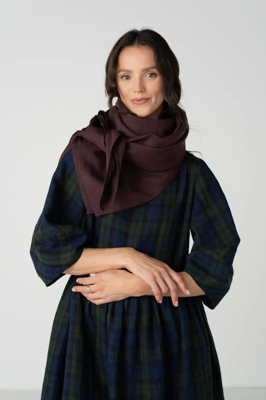 Palisandra – Linen Square Scarf made by Son de Flor