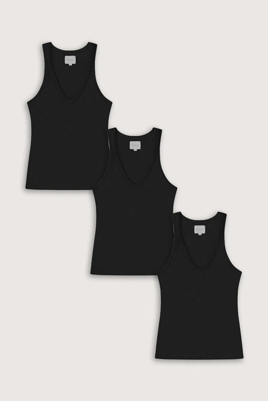 MICK TANK BUNDLE - CLASSIC BLACK sold by We Are Sundays