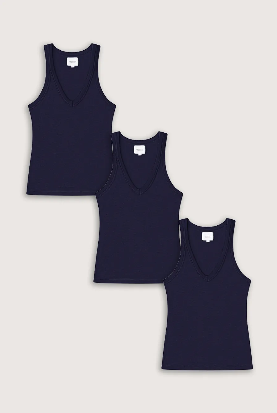 MICK TANK BUNDLE - CLASSIC NAVY sold by We Are Sundays