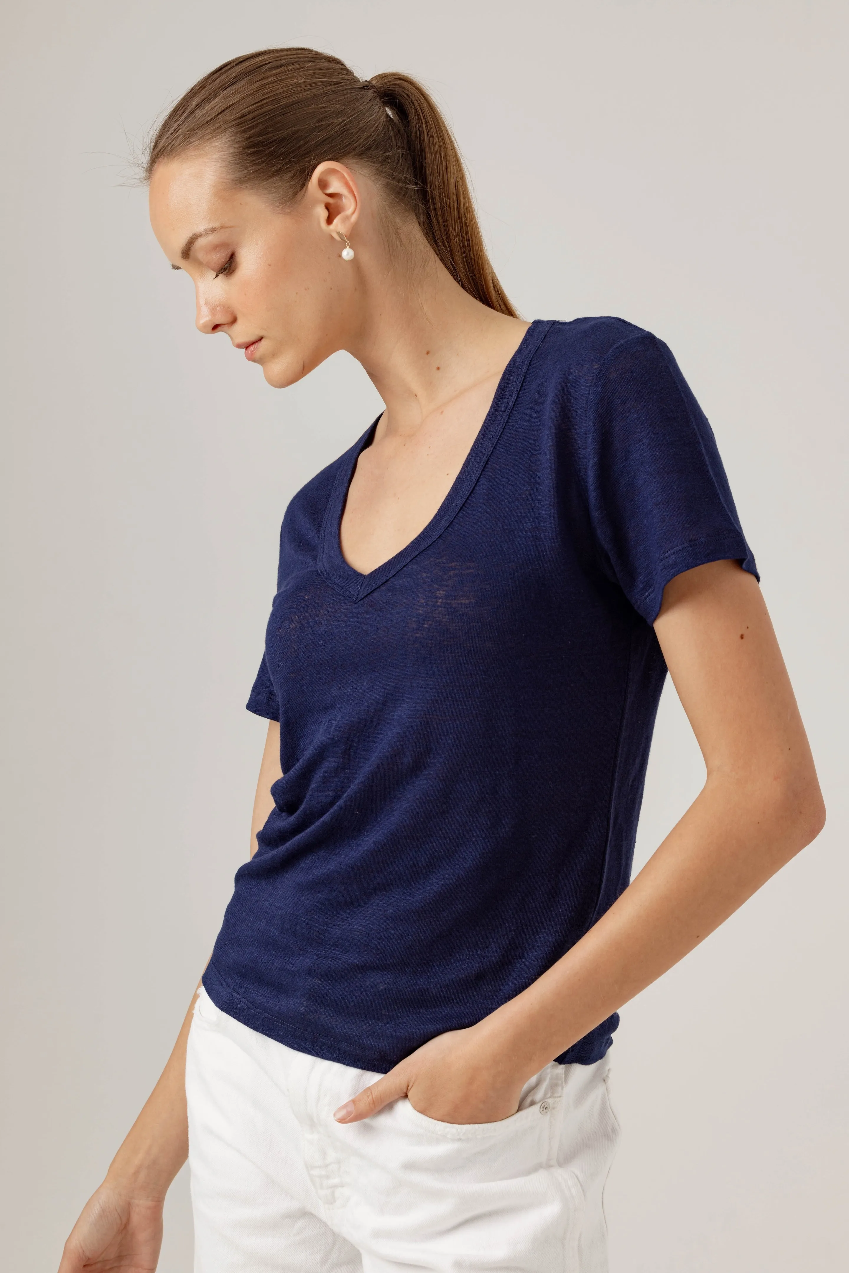 LINEN JERRI TEE sold by We Are Sundays product image thumbnail 3