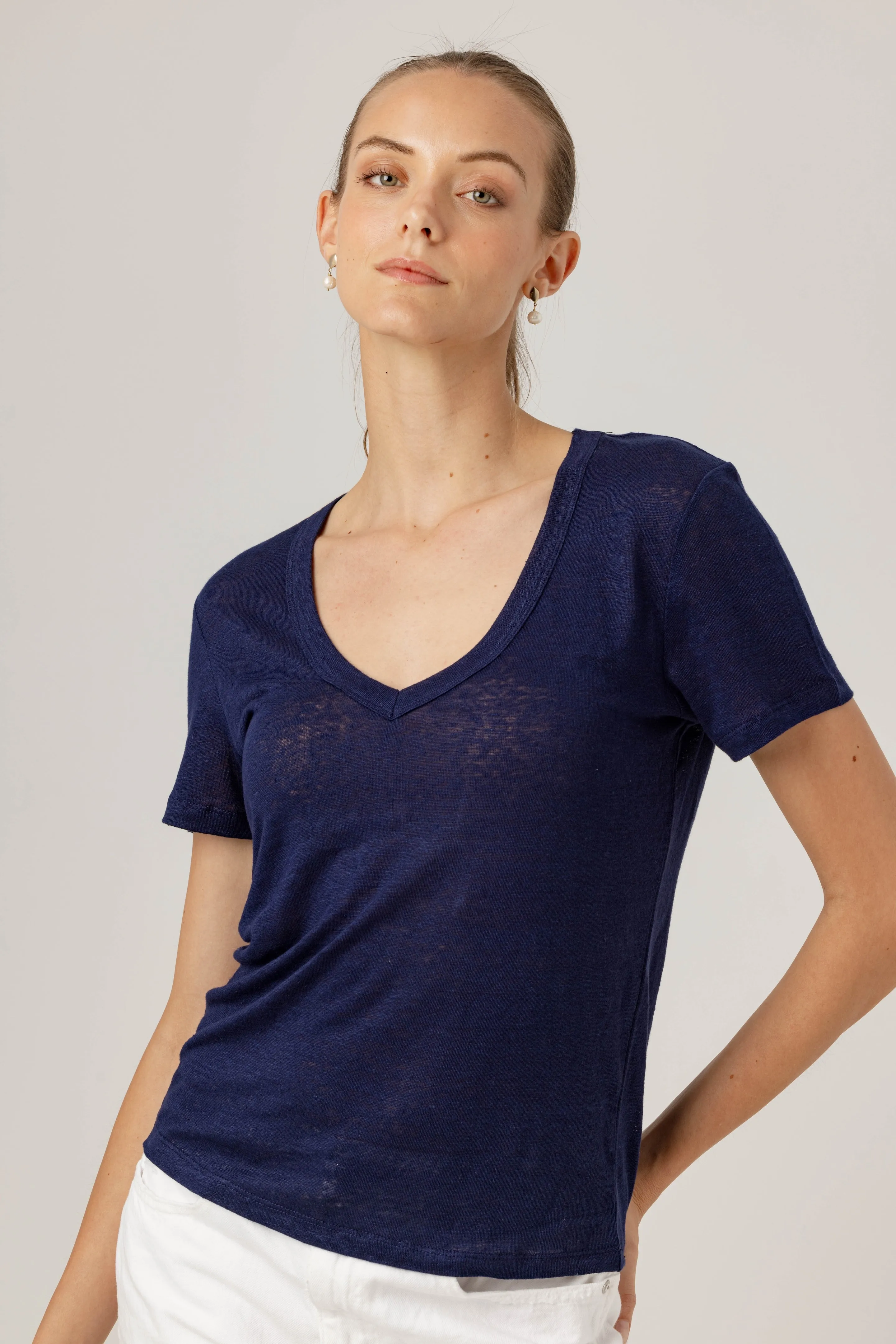 LINEN JERRI TEE sold by We Are Sundays