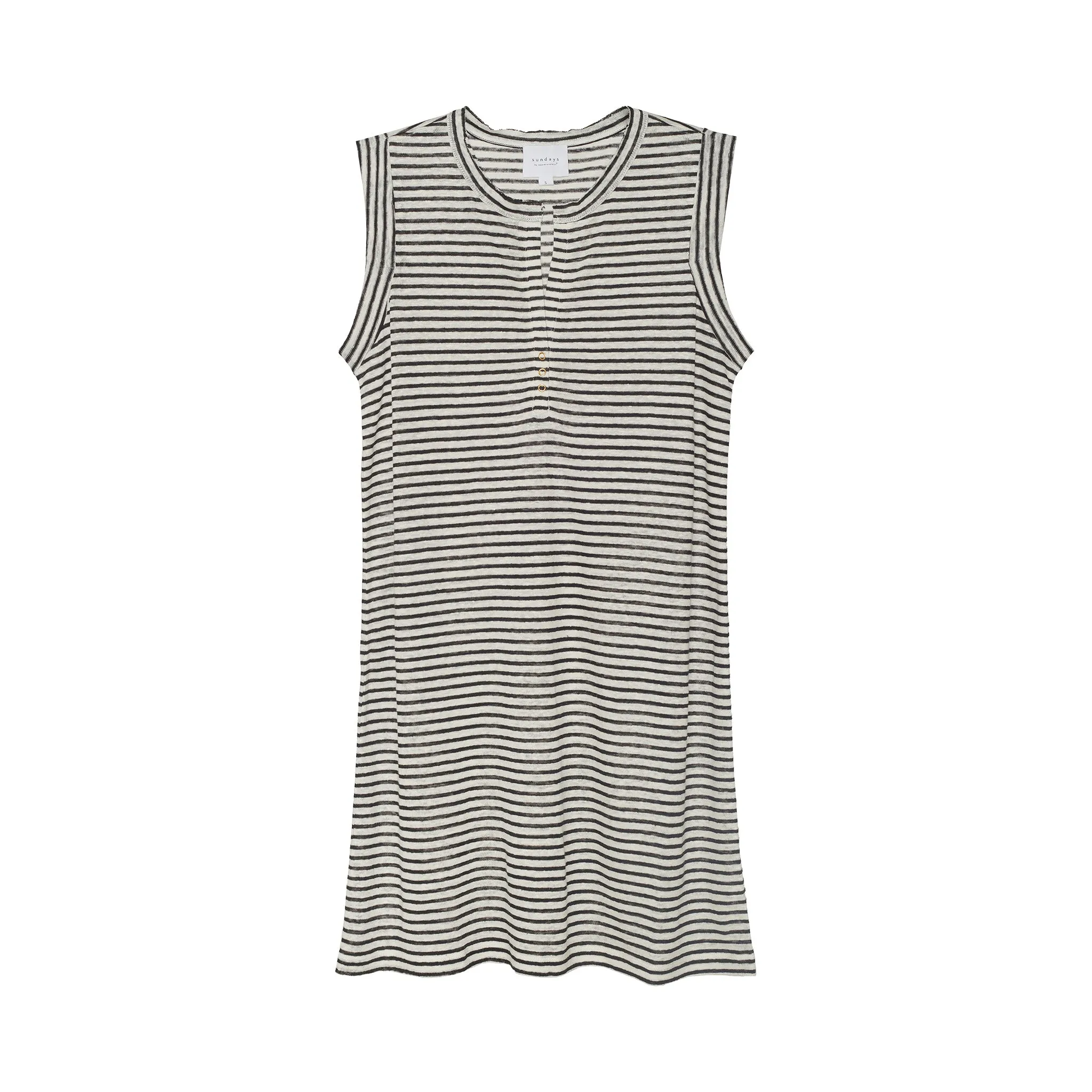 STRIPE LINEN CLOUD DRESS sold by We Are Sundays product image thumbnail 4