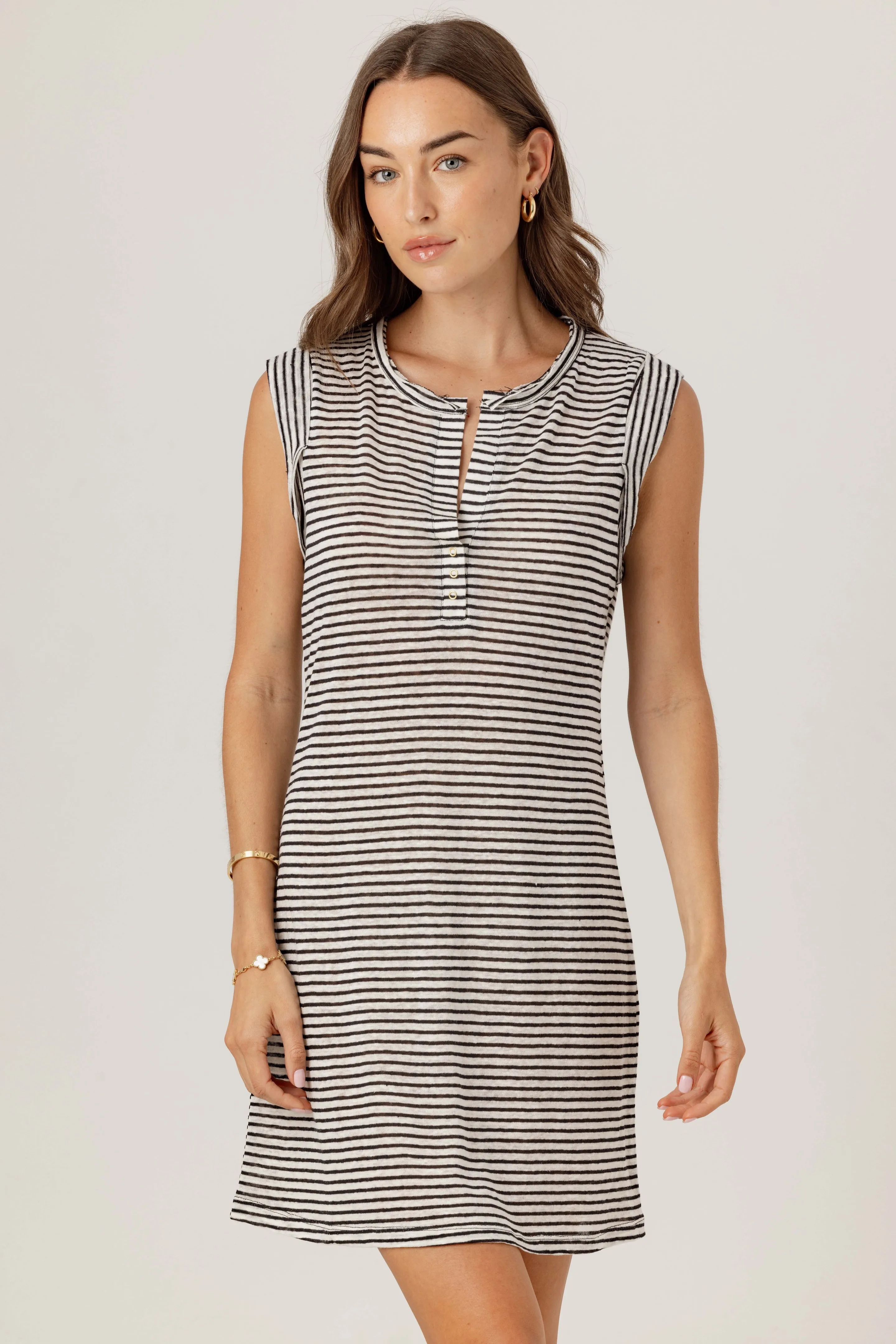 STRIPE LINEN CLOUD DRESS sold by We Are Sundays product image thumbnail 2