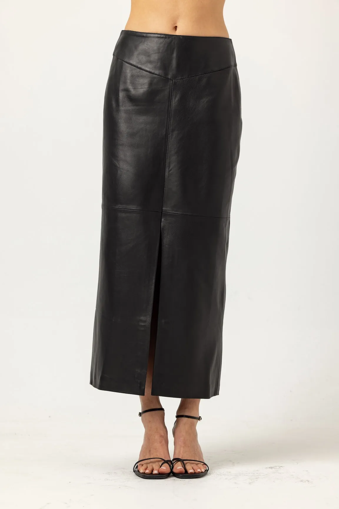LEATHER BEAKER SKIRT sold by We Are Sundays product image thumbnail 2