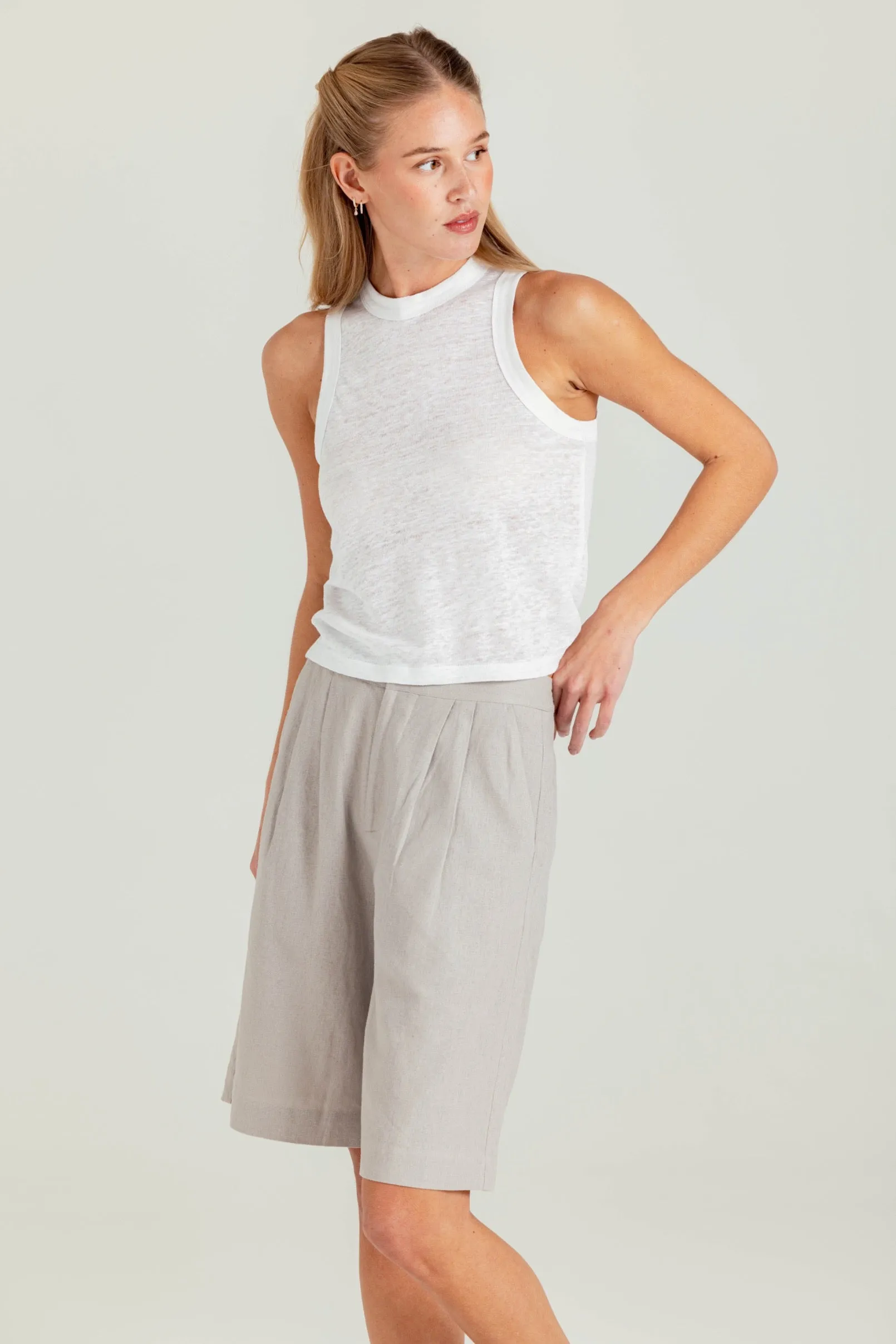 LINEN TINA TANK sold by We Are Sundays product image thumbnail 3