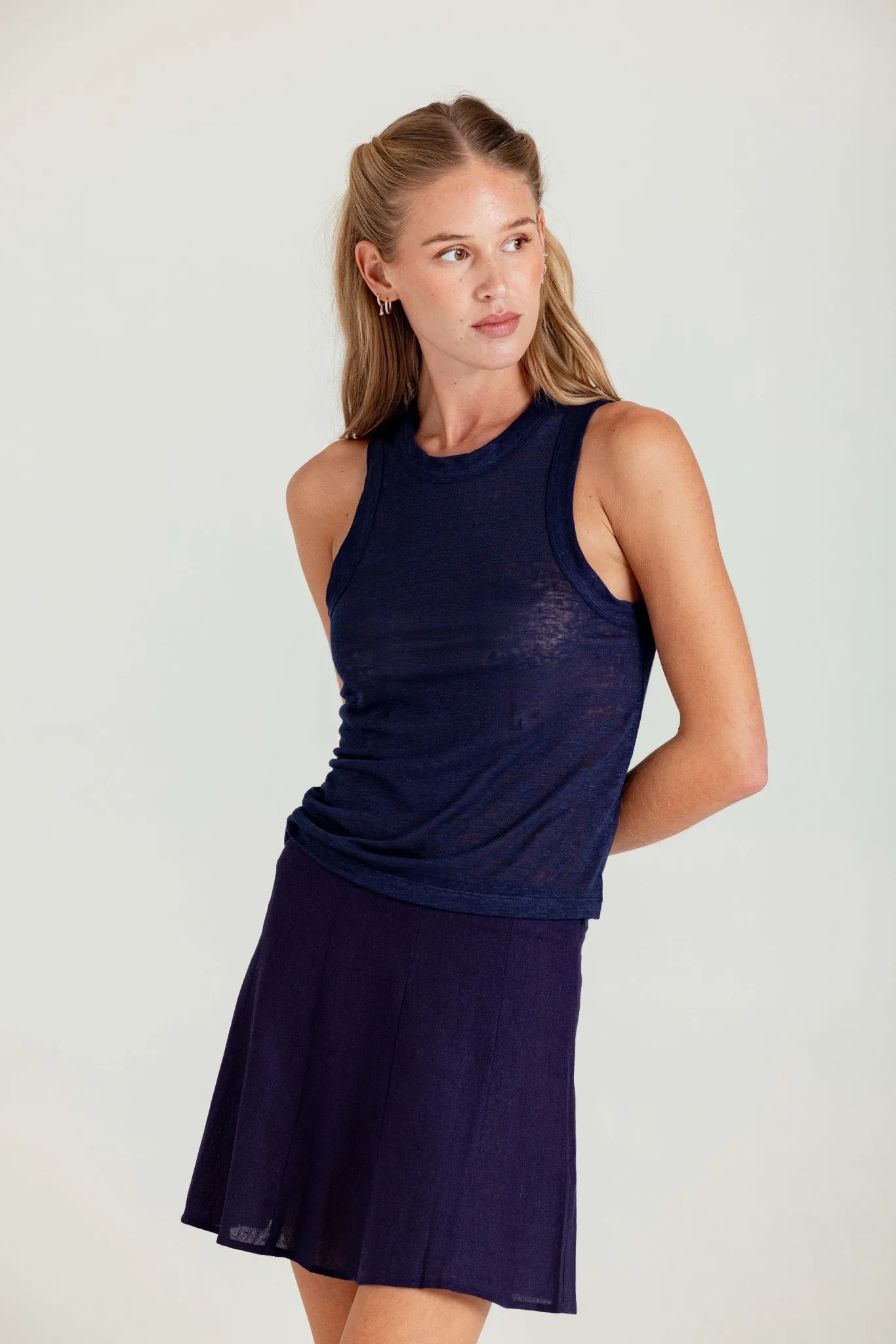 LINEN TINA TANK sold by We Are Sundays product image thumbnail 4