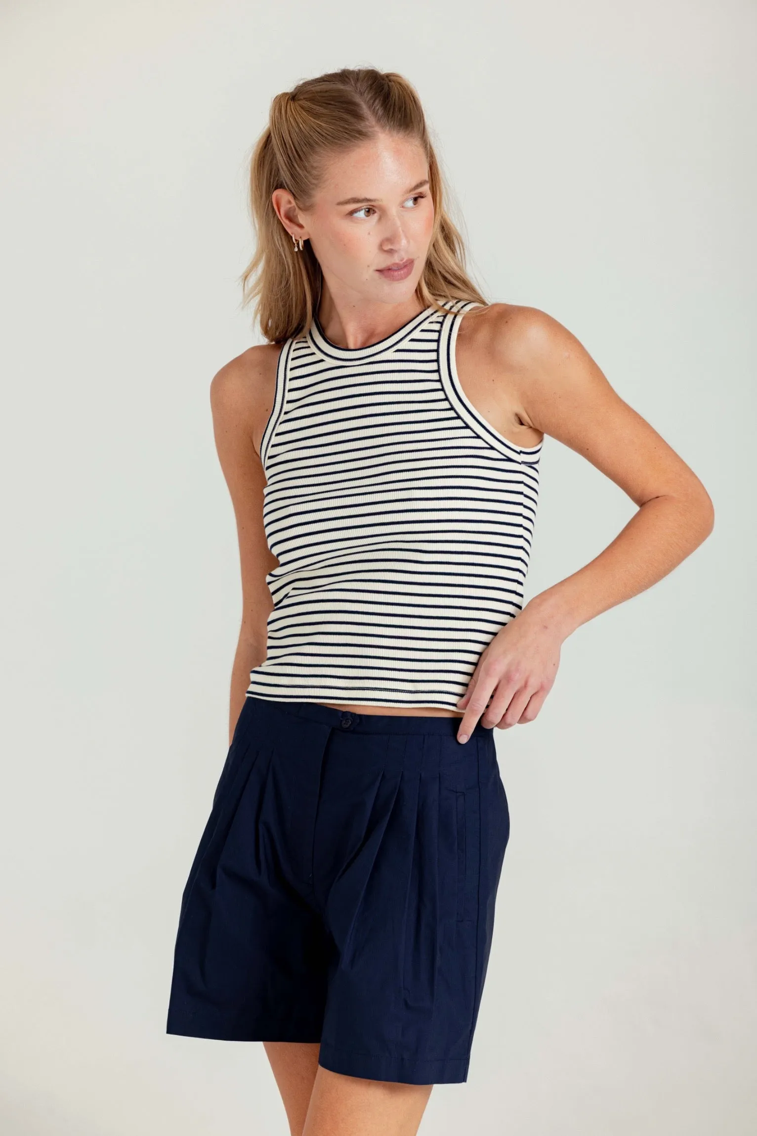 STRIPE TINA TANK sold by We Are Sundays