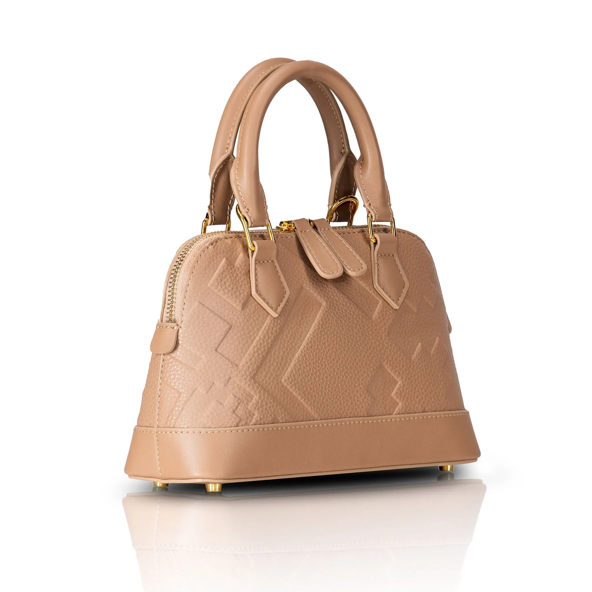 EMBOSSED DOME BAG - BEIGE sold by Galxboy product image thumbnail 2