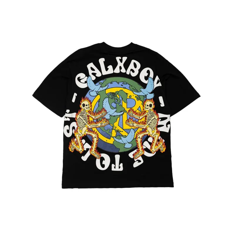 WORLD PEACE T-SHIRT BLK/WHT sold by Galxboy