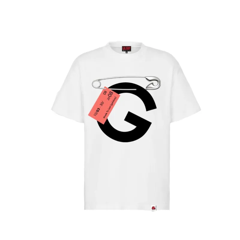 SAFETY PIN T-SHIRT sold by Galxboy