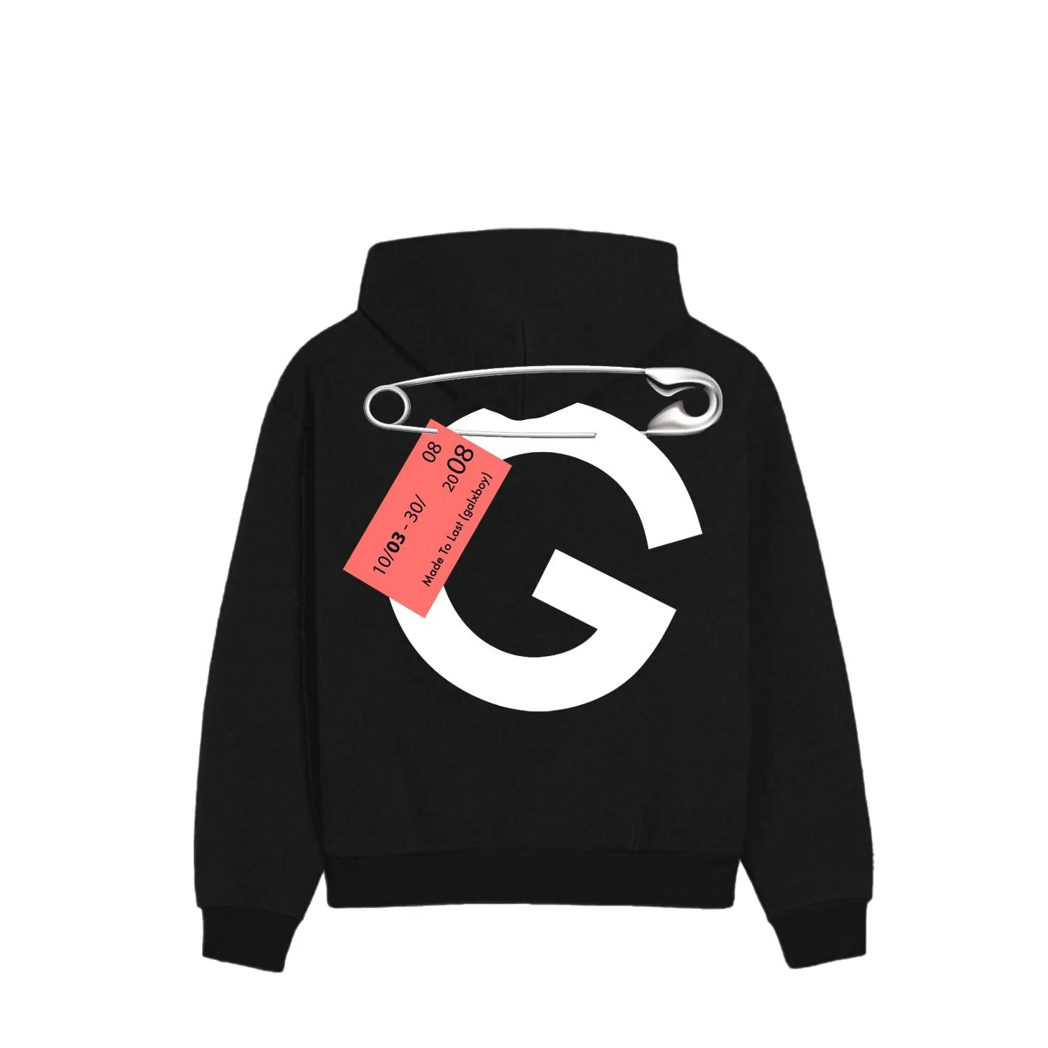 SAFETY PIN HOODIE sold by Galxboy product image thumbnail 2