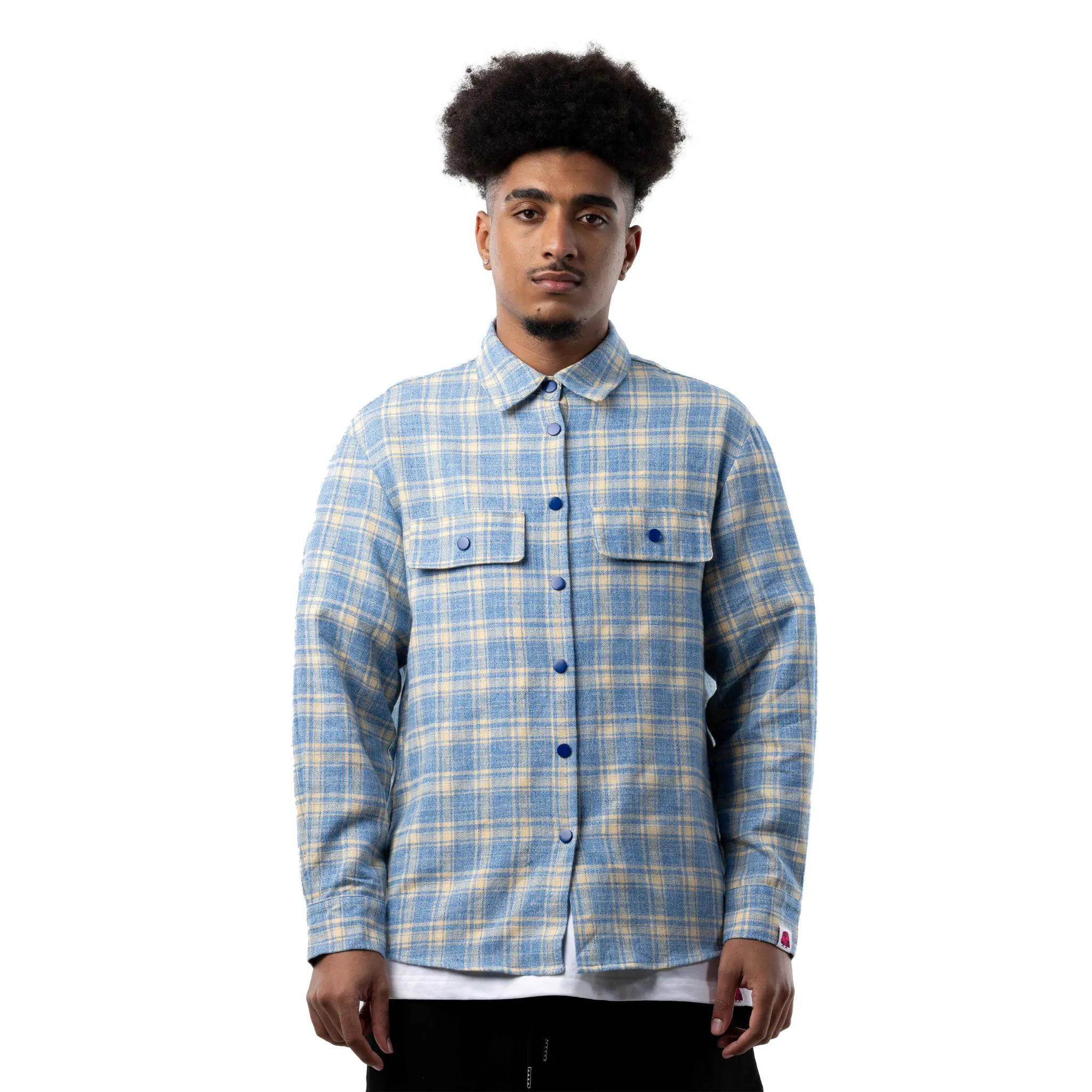 COASTAL BLUE FLANNEL SHIRT sold by Galxboy product image thumbnail 2