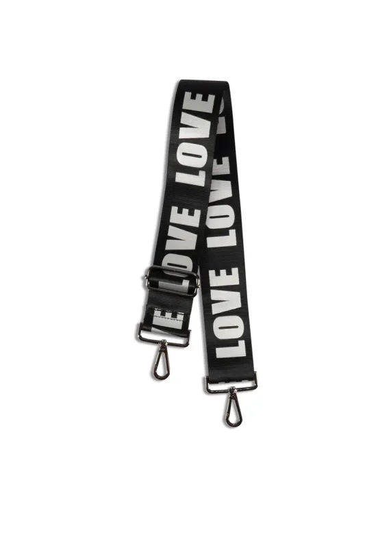 Black/Silver LOVE Handbag Strap- FINAL SALE sold by HAUTE SHORE