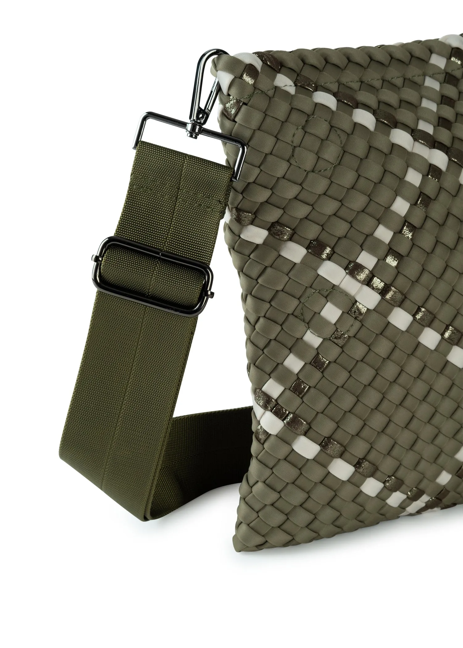 Val Sage Convertible Woven Crossbody - SPECIAL PRICE sold by HAUTE SHORE product image thumbnail 3