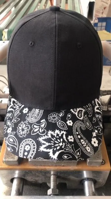 Black Bandana Boardwalk Baseball Cap sold by HAUTE SHORE
