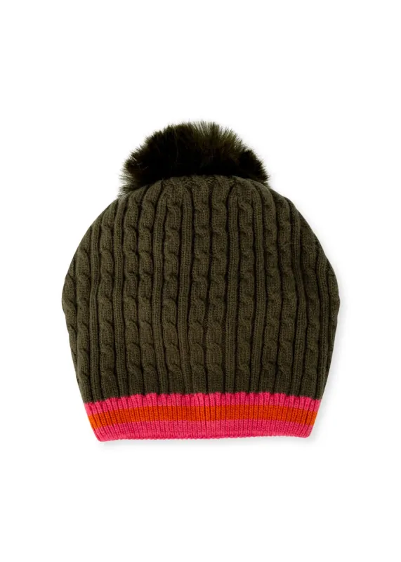 Showoff Cabin Cable Hat sold by HAUTE SHORE