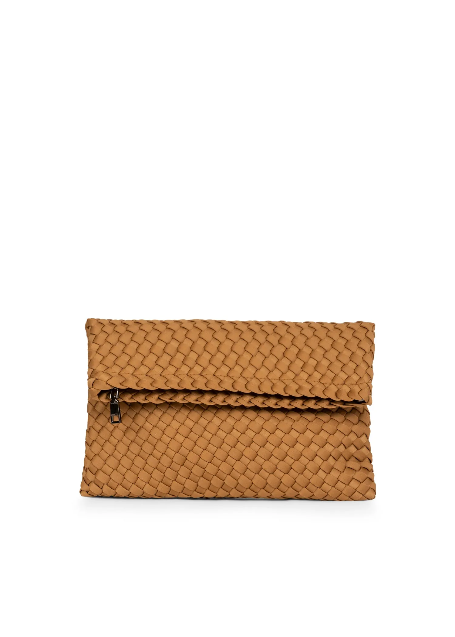 Val Camel Convertible Woven Crossbody sold by HAUTE SHORE product image thumbnail 5