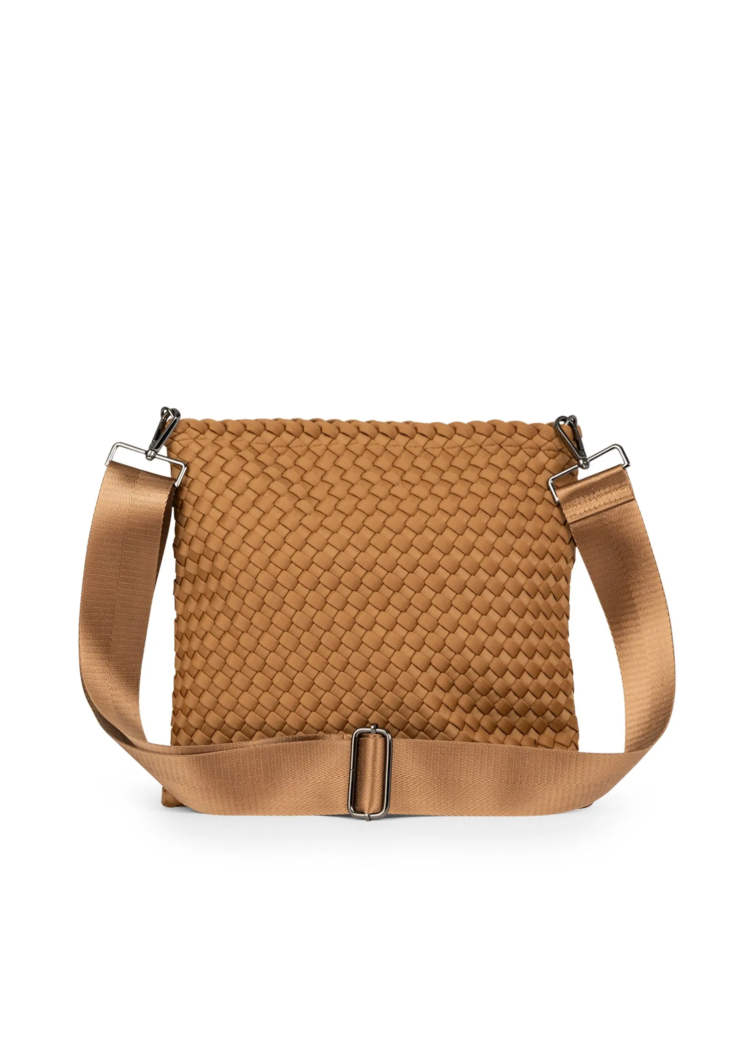 Val Camel Convertible Woven Crossbody sold by HAUTE SHORE product image thumbnail 4