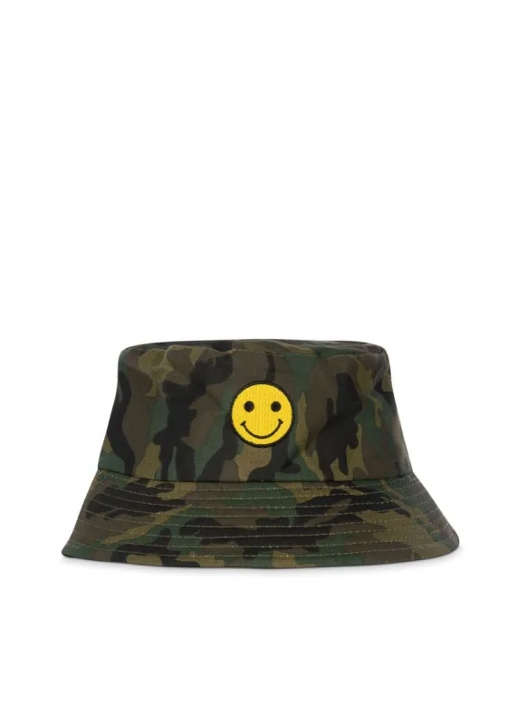 Green Camo/Smiley Pier Hat - FINAL SALE sold by HAUTE SHORE
