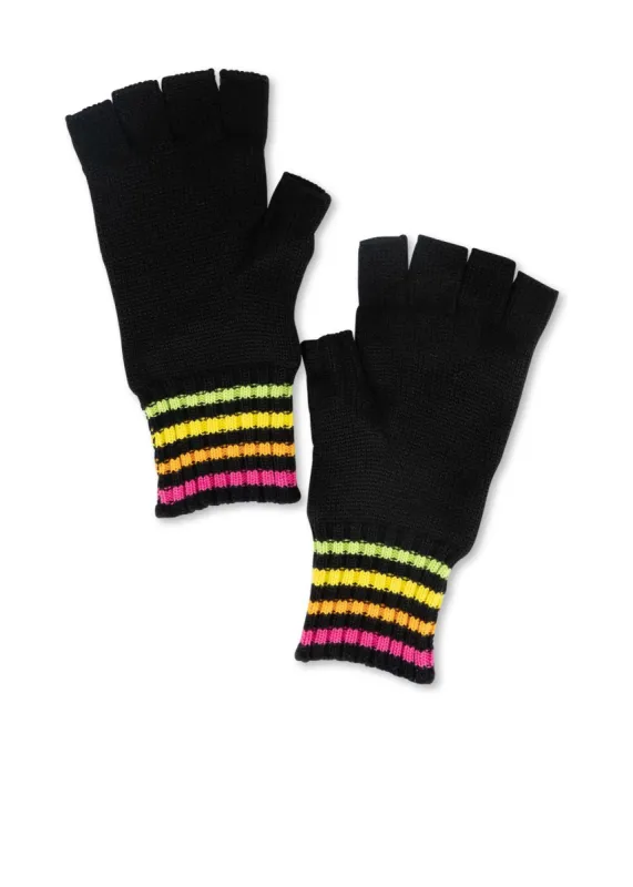 Woodstock Neon Fingerless Glove - FINAL SALE sold by HAUTE SHORE