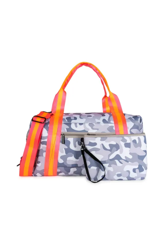 Morgan Rise Neoprene Weekender with Monogram sold by HAUTE SHORE