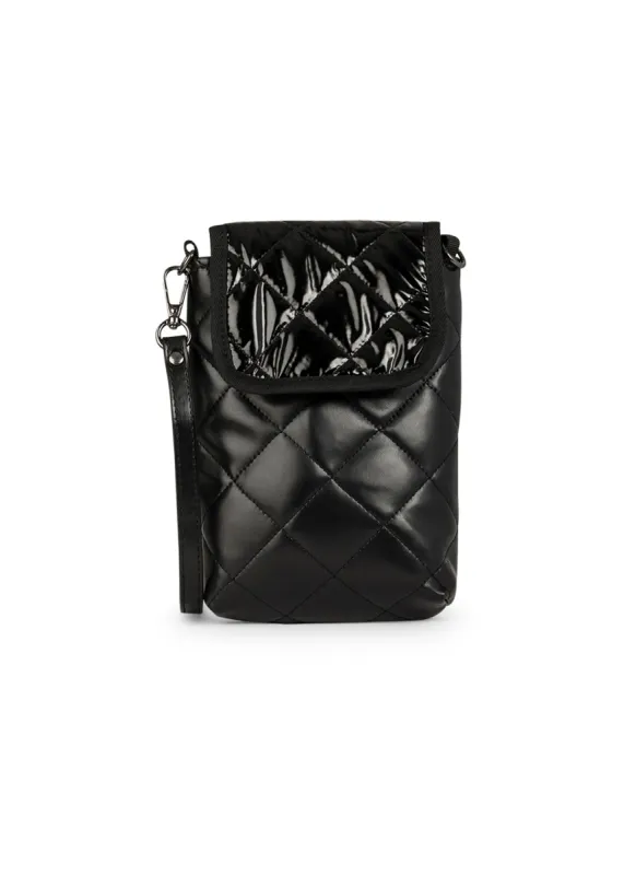 Riley Noir Phone Flap Crossbody - FINAL SALE sold by HAUTE SHORE
