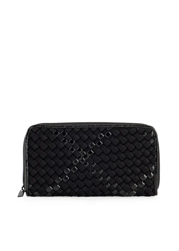 Cash Woven Noir Wallet - FINAL SALE sold by HAUTE SHORE