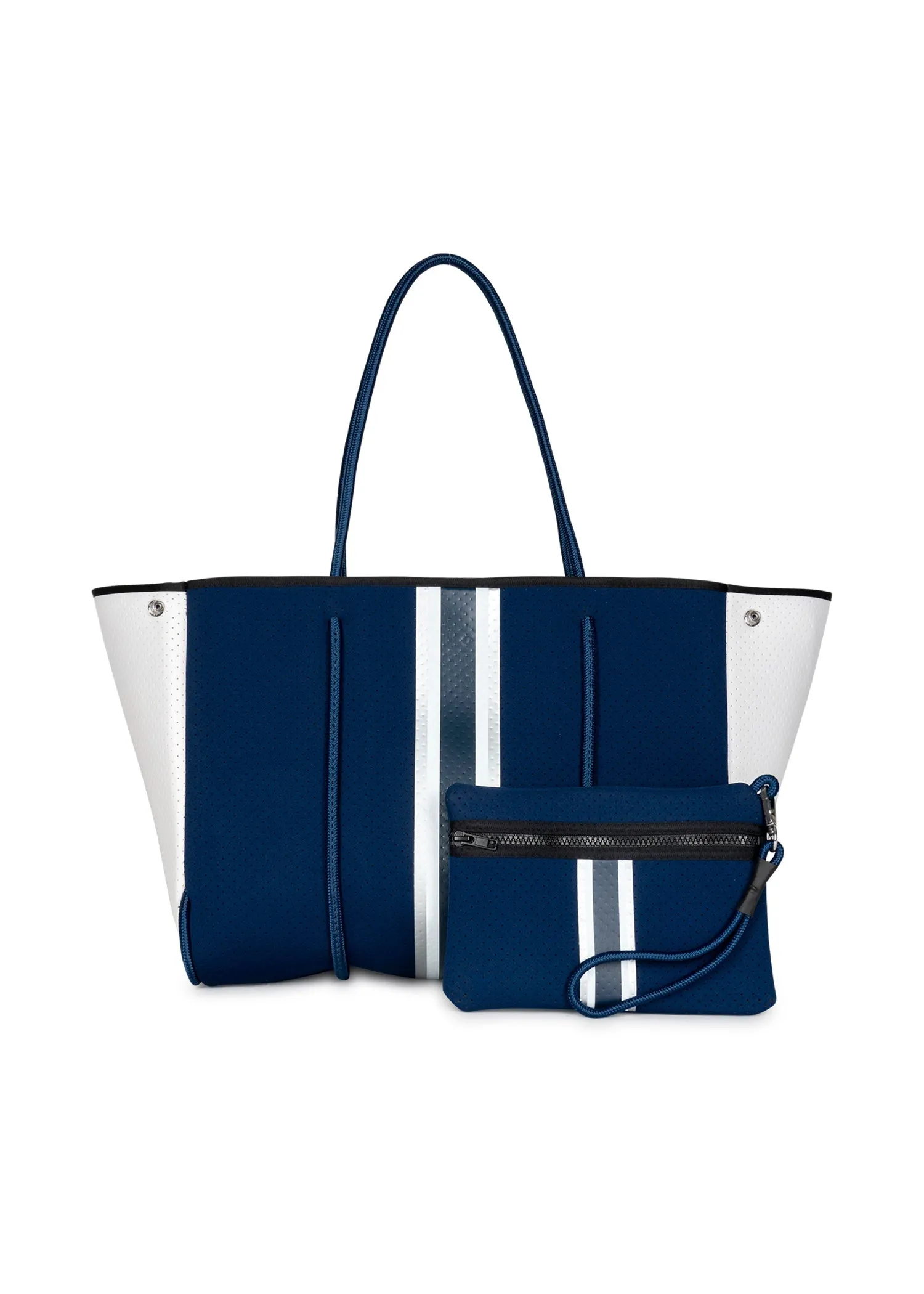 Greyson Yacht Neoprene Tote with Monogram sold by HAUTE SHORE