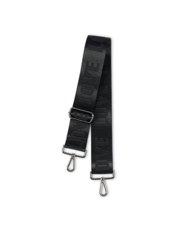Black/Black LOVE Handbag Strap sold by HAUTE SHORE