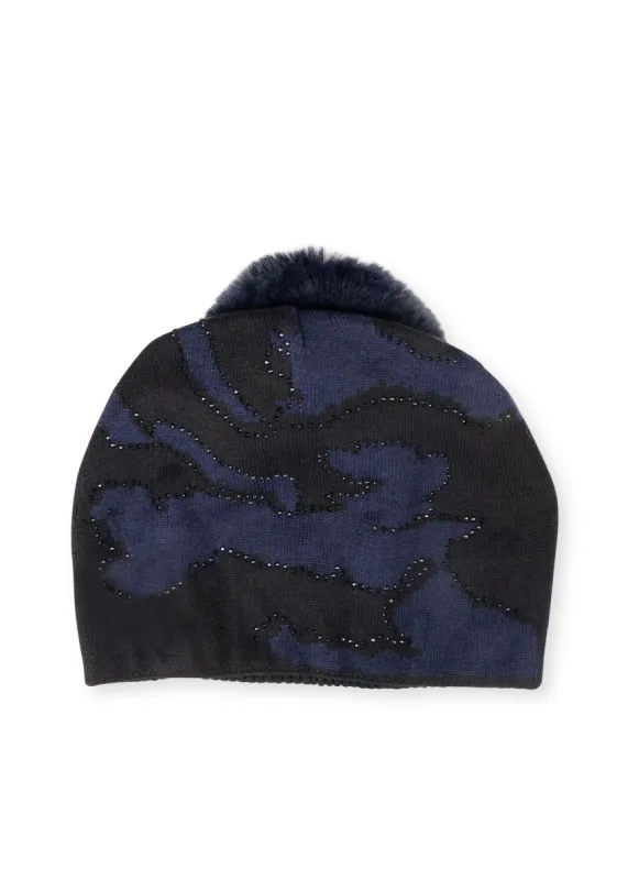 Colorado Black/Navy Camo Beanie - FINAL SALE sold by HAUTE SHORE