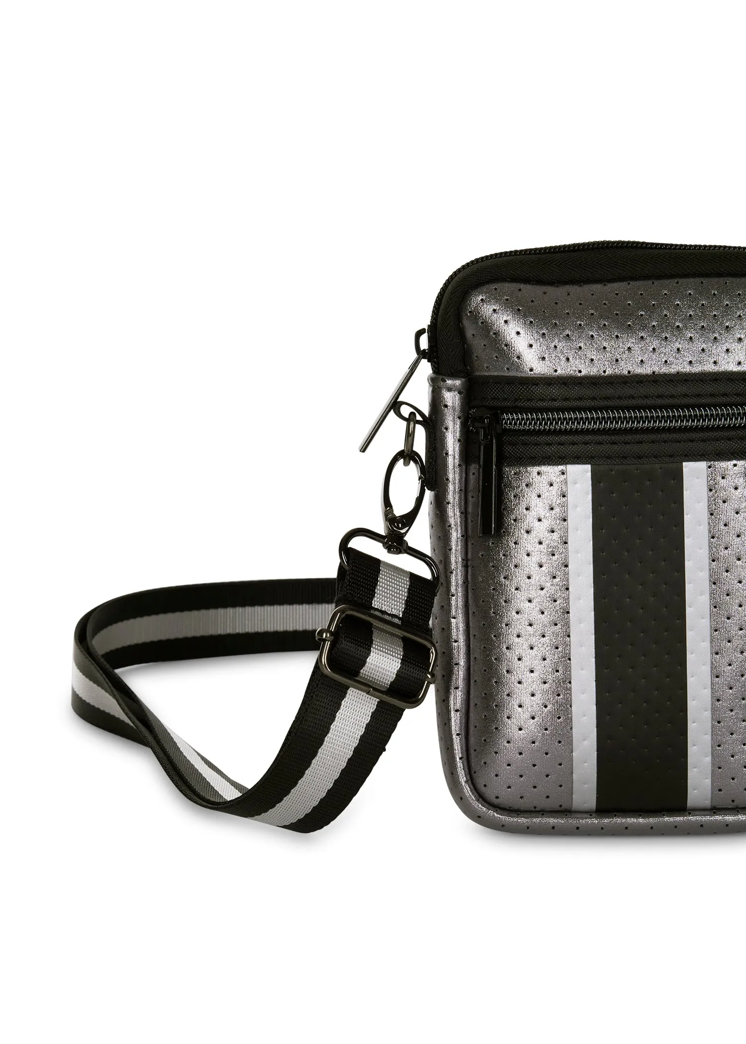 Casey Gunmetal Metallic Cellphone Bag- Final Sale sold by HAUTE SHORE product image thumbnail 3