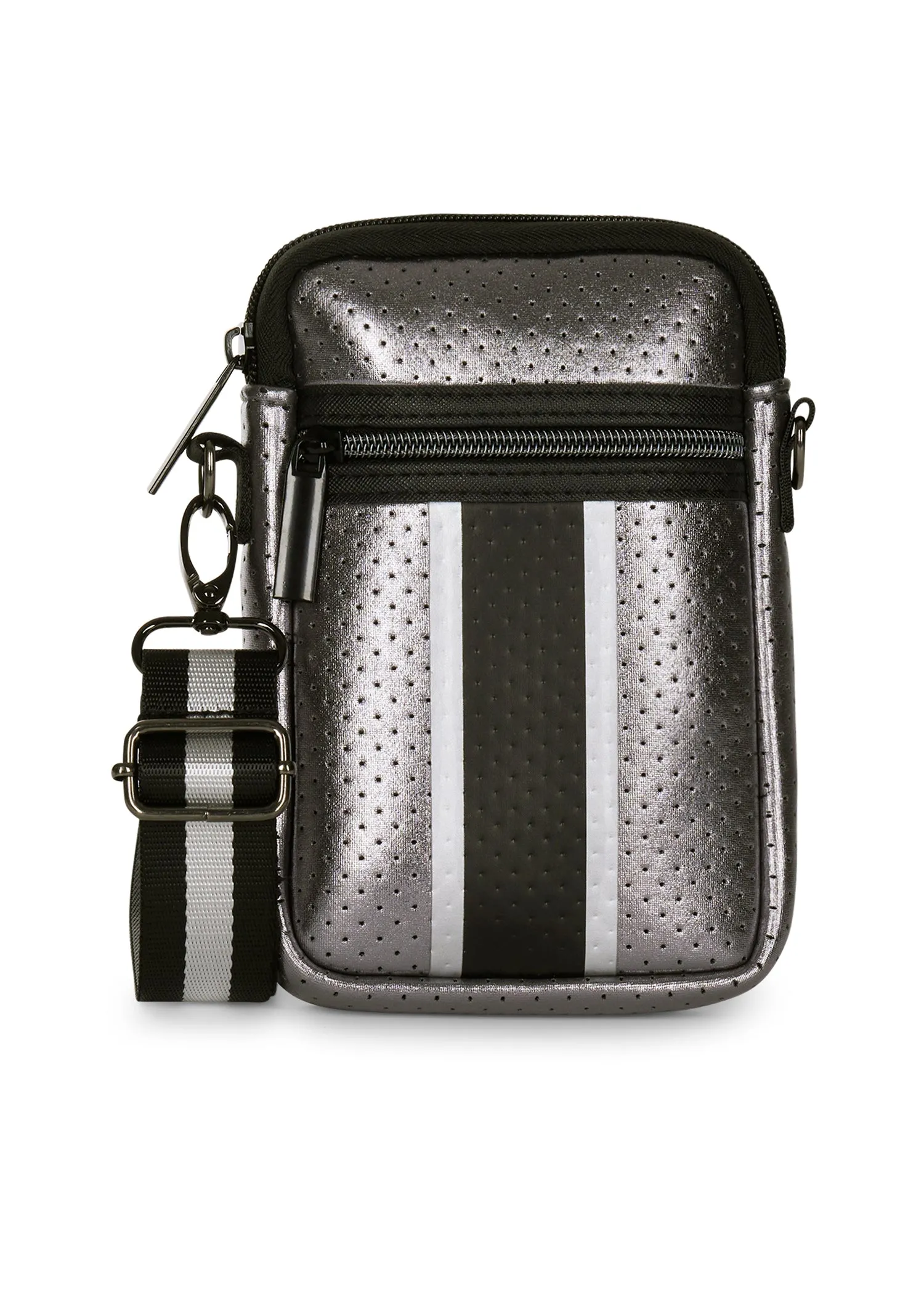 Casey Gunmetal Metallic Cellphone Bag- Final Sale sold by HAUTE SHORE