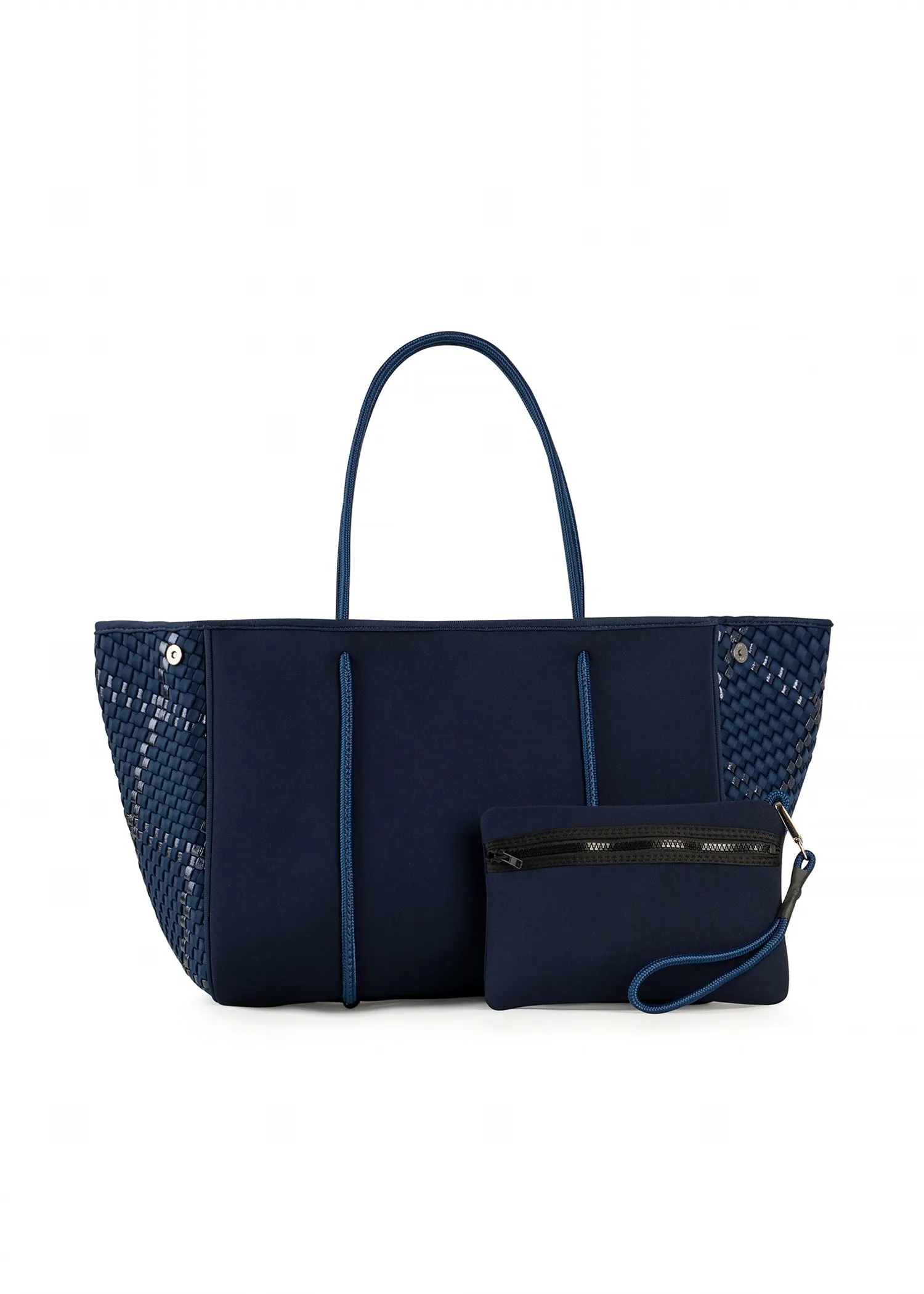 Greyson Pacific Woven Neoprene Tote with Monogram sold by HAUTE SHORE