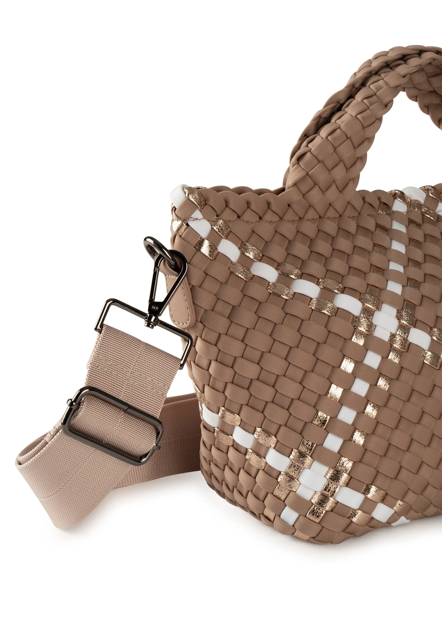 Mark Latte Woven Tote - FINAL SALE sold by HAUTE SHORE product image thumbnail 5