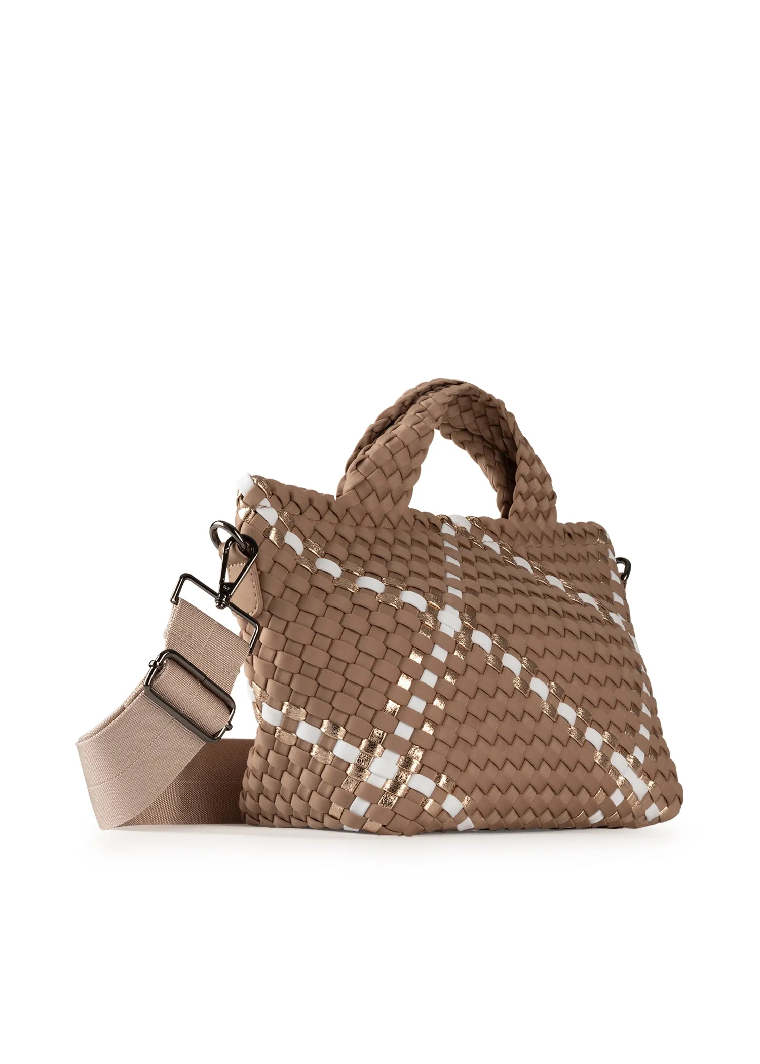 Mark Latte Woven Tote - FINAL SALE sold by HAUTE SHORE product image thumbnail 3