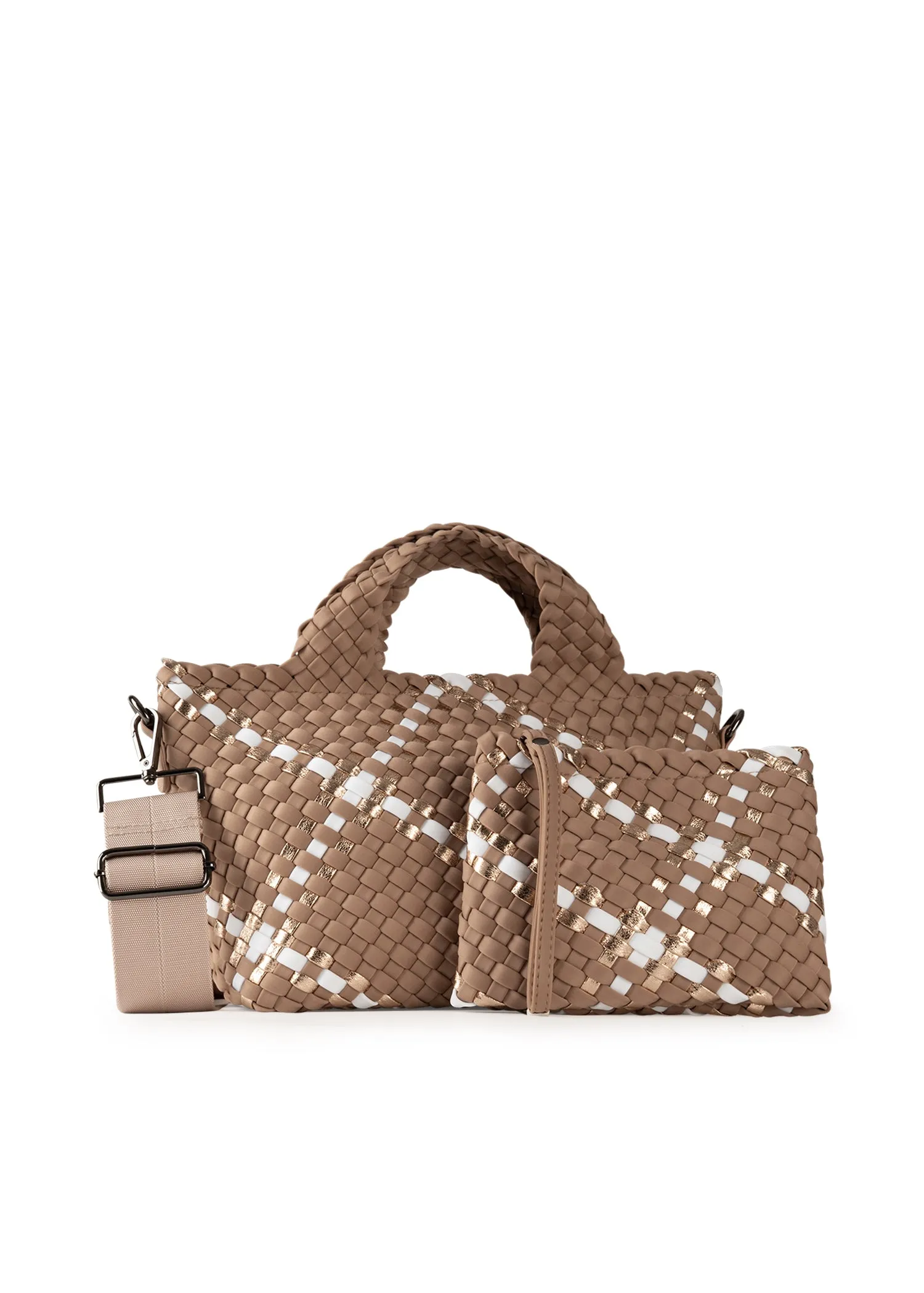 Mark Latte Woven Tote - FINAL SALE sold by HAUTE SHORE